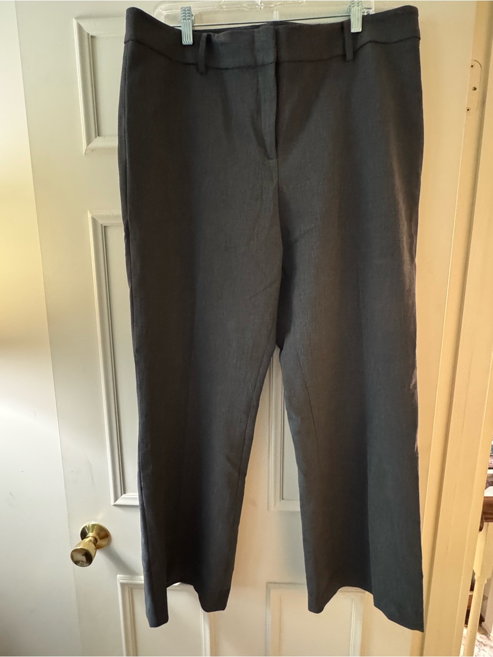 Talbots Classic Dark Gray Straight-Leg Pants Size 16